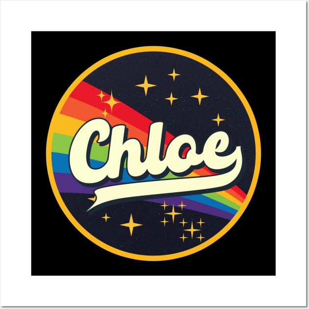 Chloe // Rainbow In Space Vintage Style Wall Art by LMW Art